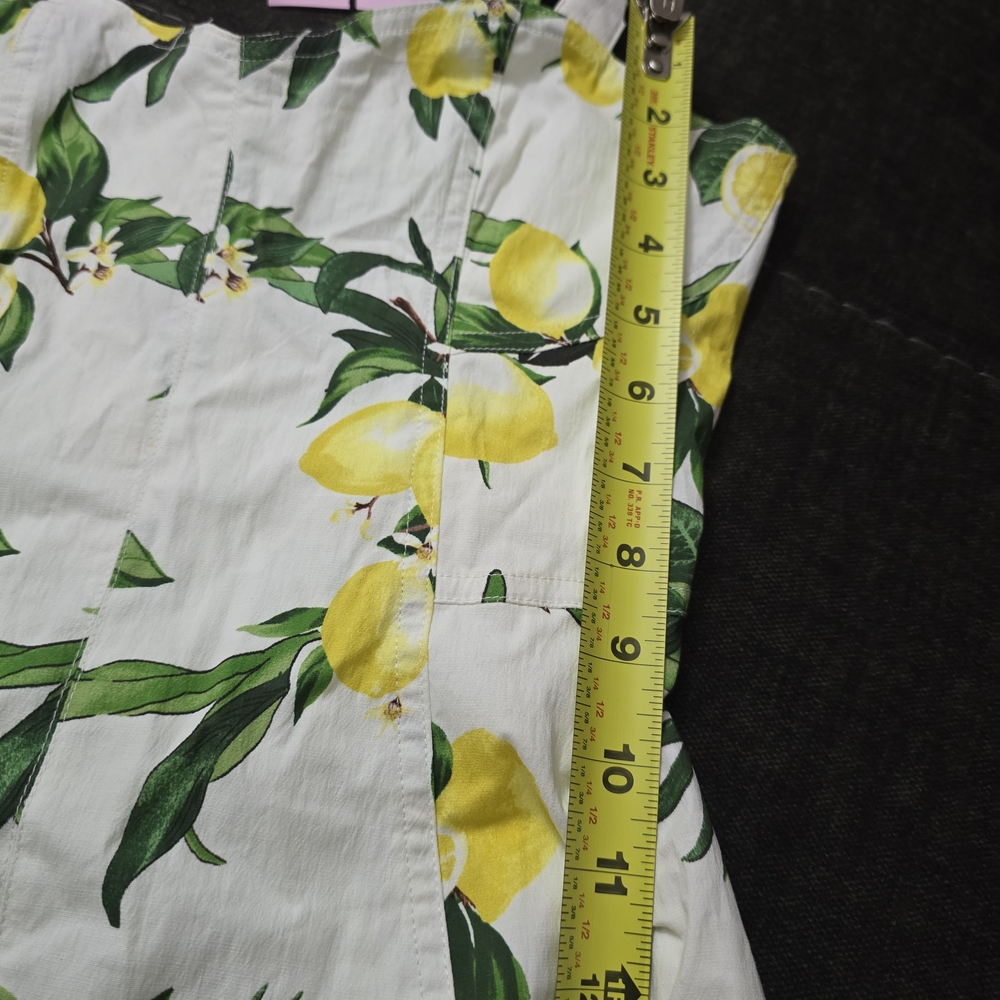 Avec Les Filles White and Yellow Lemon-Print Midi Dress - Picture 7 of 16